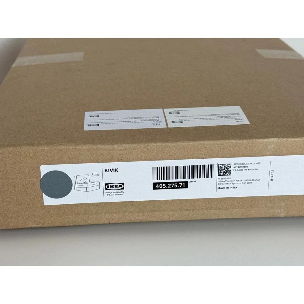 IKEA Kivik Cover for 1-seat sleeper sofa, Tibbleby beige/gray 405.275.71 New